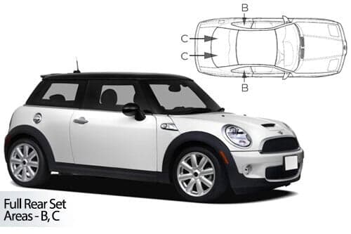 Häikäisysuojasarja Mini Mini, 3 ovinen (2007-2014), Car Shades – CarShades