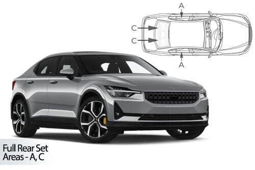 Häikäisysuojasarja Polestar 2 (2019➟), Car Shades – CarShades