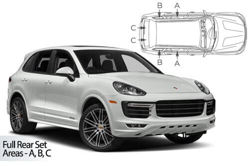Häikäisysuojasarja Porsche Cayenne, 5 ovinen (2011-2017), Car Shades – CarShades