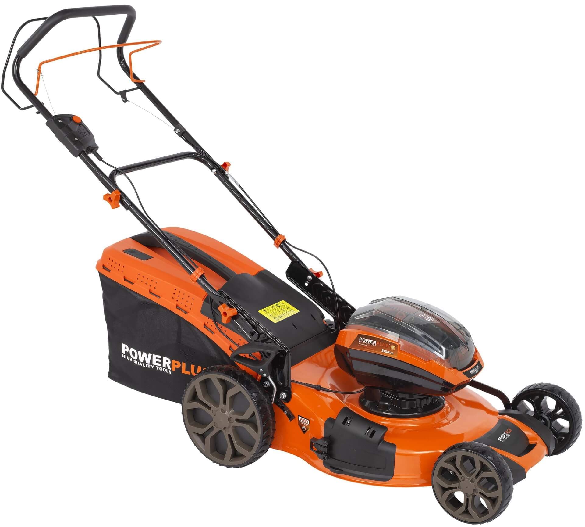 Akkuruohonleikkuri Dual Power 40 V + akku ja laturi, Powerplus – Powerplus