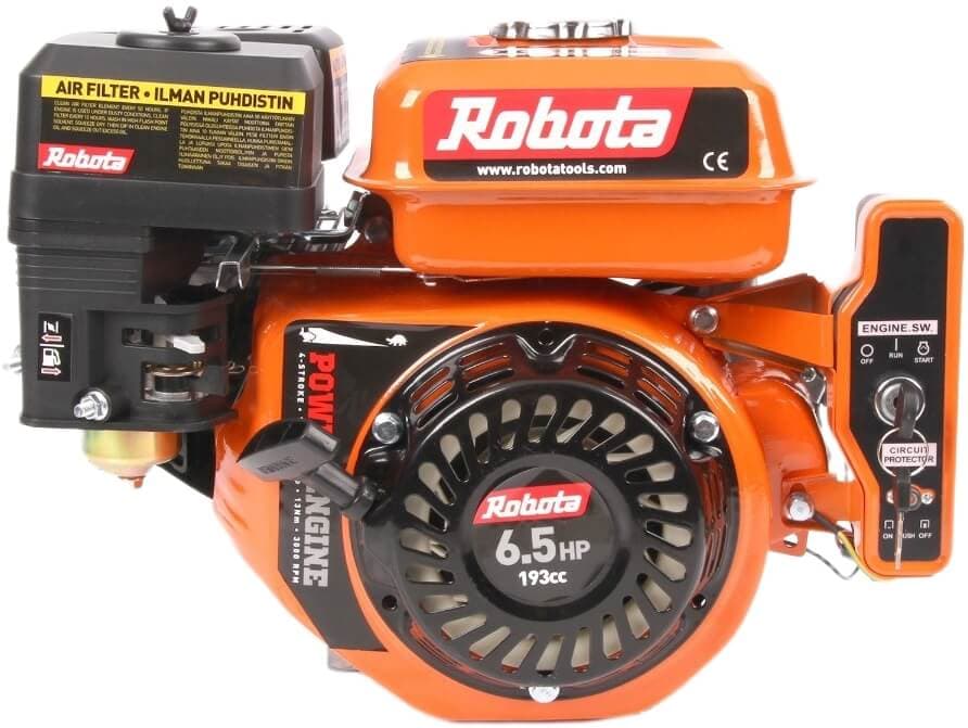 Irtomoottori 6,5 hp / 193 cc vaaka-akseli, Robota – Robota