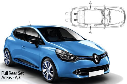 Häikäisysuojasarja Renault Clio MKIV, 5 ovinen (2013-2019), Car Shades – CarShades