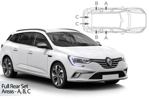 Häikäisysuojasarja Renault Megane, Farmari (2016➟), Car Shades – CarShades