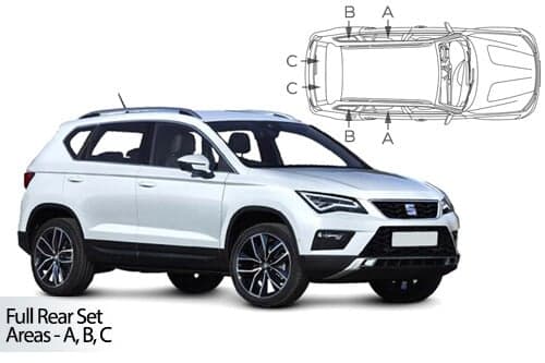 Häikäisysuojasarja Seat Ateca, 5-ovinen (2016➟2020), Car Shades – CarShades
