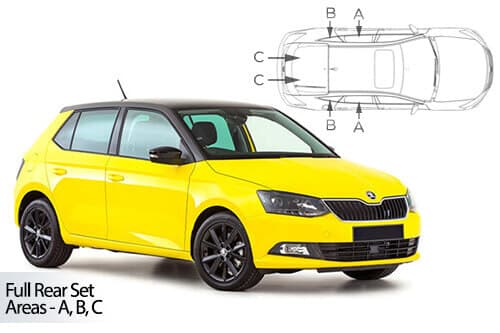 Häikäisysuojasarja Skoda Fabia, 5-ovinen (2015-2021), Car Shades – CarShades