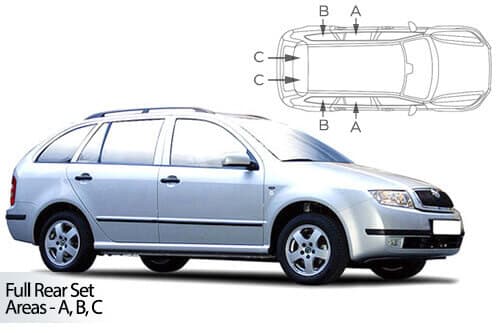Häikäisysuojasarja Skoda Fabia, Farmari (2001-2006), Car Shades – CarShades