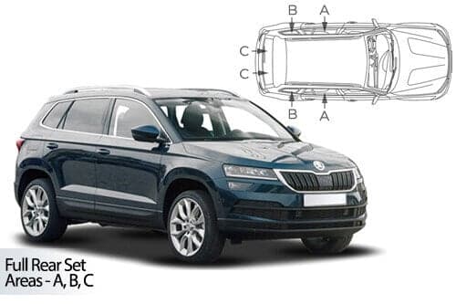Häikäisysuojasarja Skoda Karoq (2017➟), Car Shades – CarShades