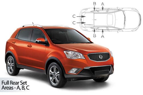 Häikäisysuojasarja Ssangyong Korando, 5 ovinen (2010-2019), Car Shades – CarShades