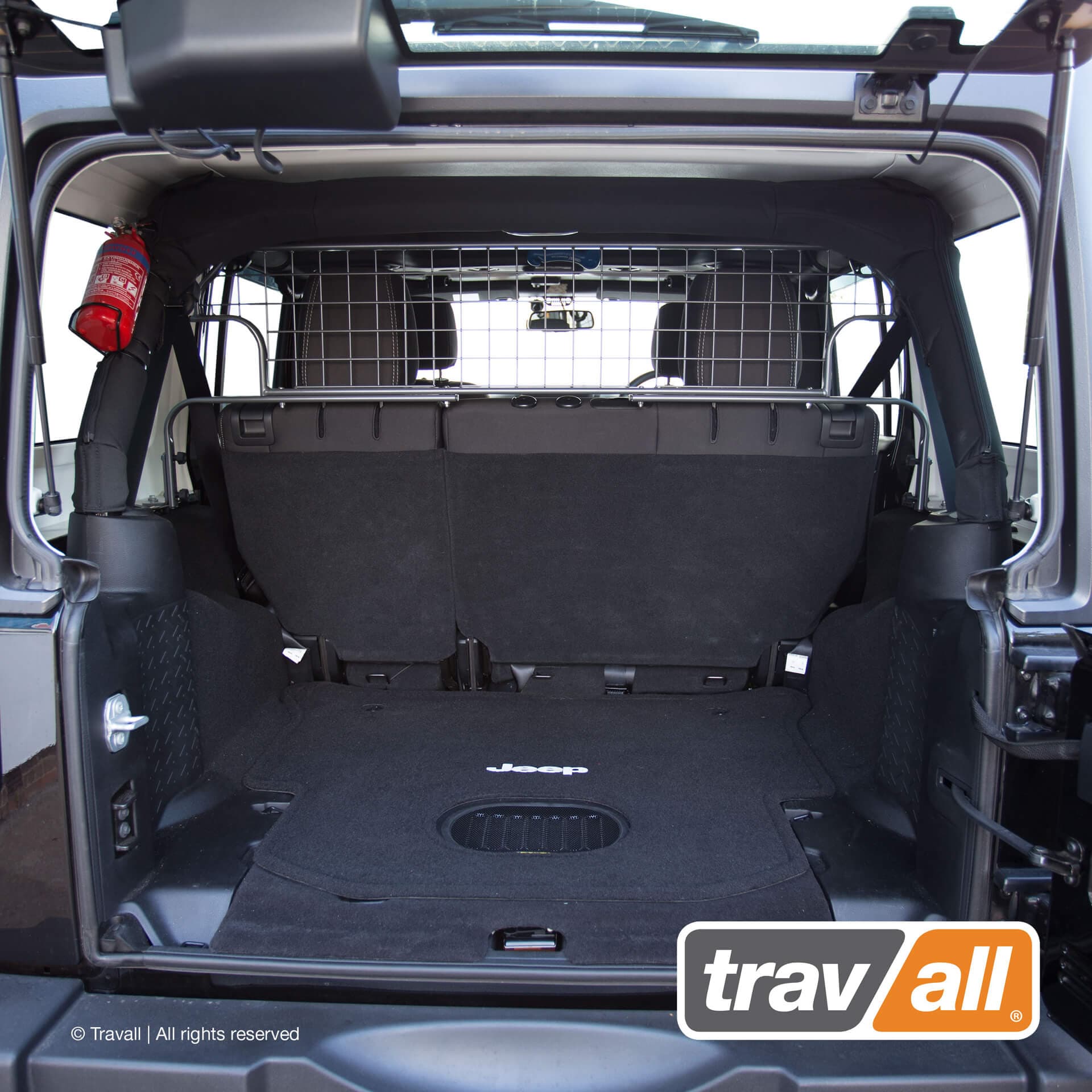 Koiraverkko autoon - Jeep Wrangler Unlimited 4d (2006-2018), Travall – Travall