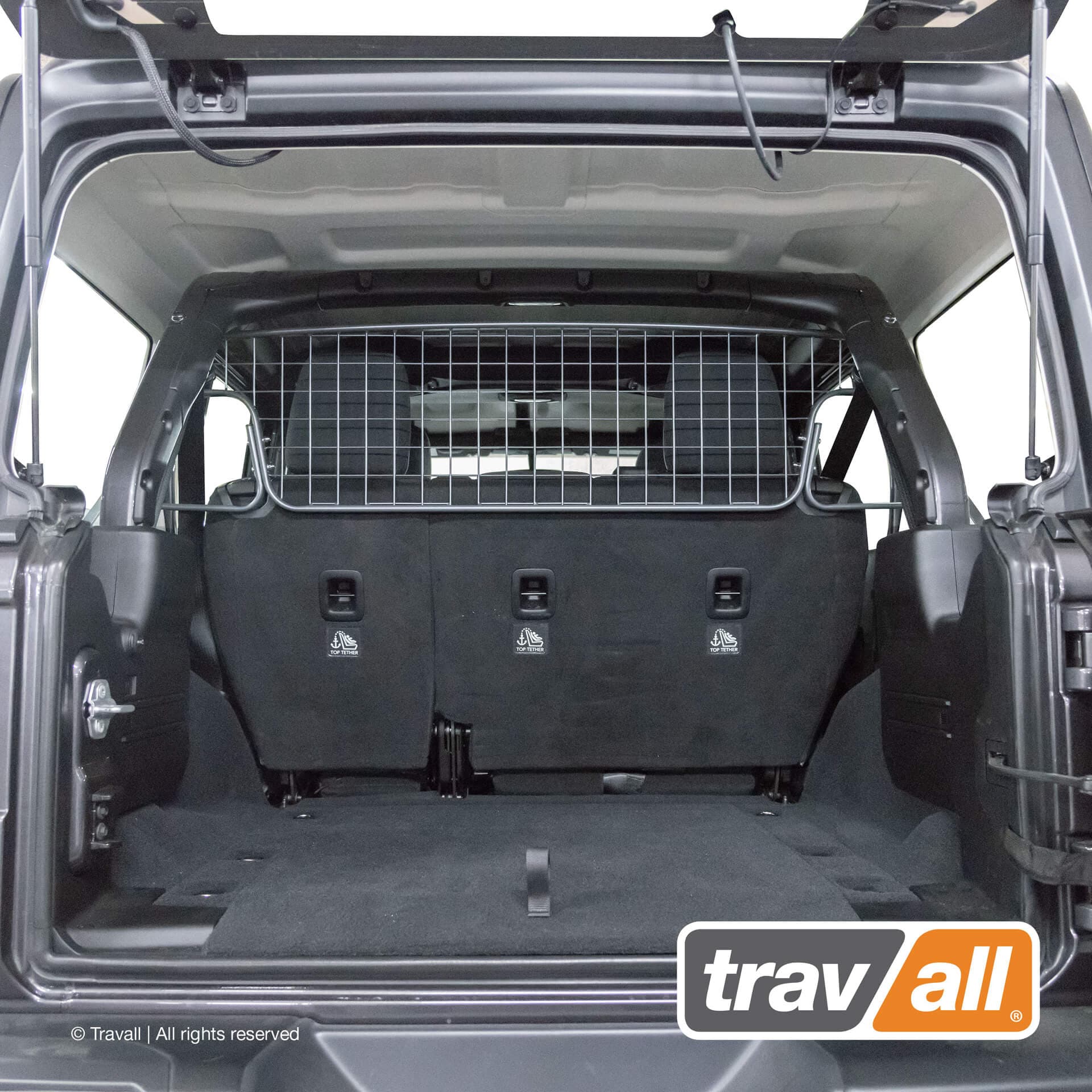 Koiraverkko autoon - Jeep Wrangler 4-ov (2018➟), Travall – Travall