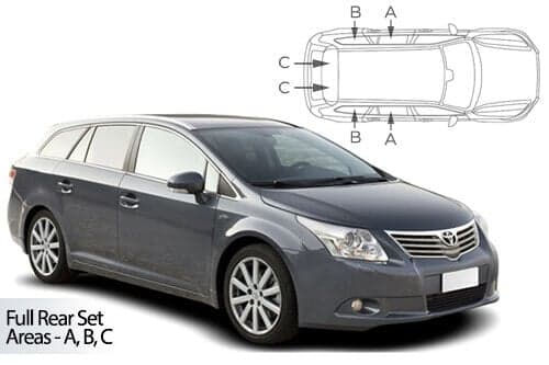 Häikäisysuojasarja Toyota Avensis, Farmari (2009-2018), Car Shades – CarShades