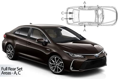 Häikäisysuojasarja Toyota Corolla, 4 ovinen (2018➟), Car Shades – CarShades