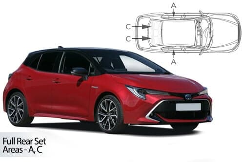 Häikäisysuojasarja Toyota Corolla, 5 ovinen (2018➟), Car Shades – CarShades