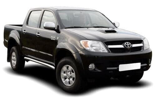 Häikäisysuojasarja Toyota Hilux Double Cab, 4 ovinen (2005-2011), Car Shades – CarShades