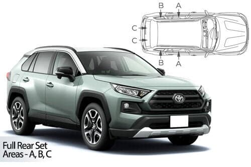 Häikäisysuojasarja Toyota Rav4, 5 ovinen (2019➟), Car Shades – CarShades