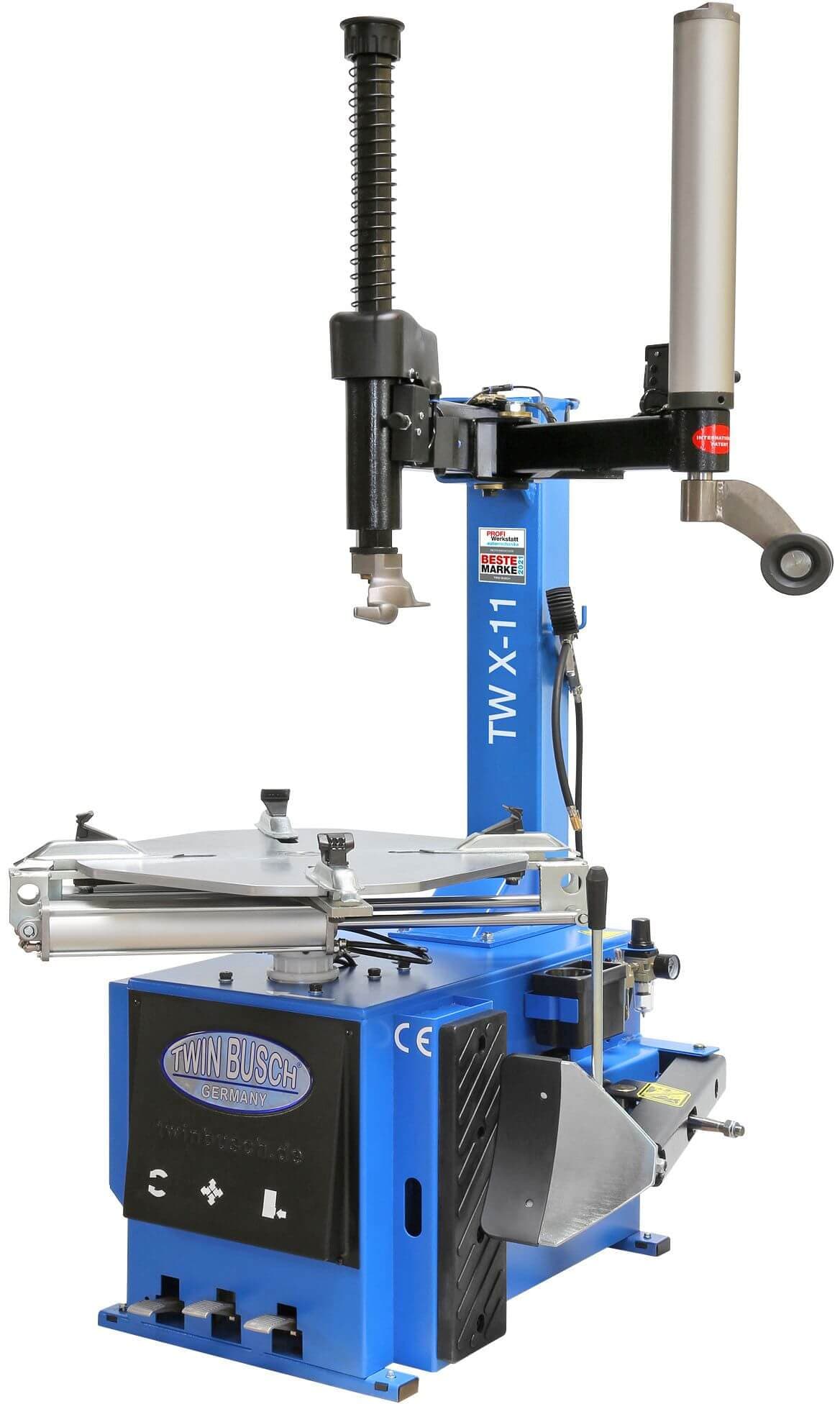 Puoliautomaattinen rengaskone apuvarrella TWX-11, Twin Busch – Twin Busch