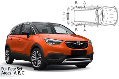 Häikäisysuojasarja Opel Crossland X, 5 ovinen (2017➟), Car Shades – CarShades