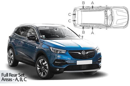 Häikäisysuojasarja Opel Grandland, 5 ovinen (2017➟), Car Shades – CarShades