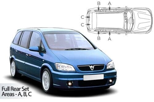 Häikäisysuojasarja Opel Zafira A, 5 ovinen (1999-2005), Car Shades – CarShades