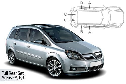 Häikäisysuojasarja Opel Zafira B, 5 ovinen (2005-2014), Car Shades – CarShades