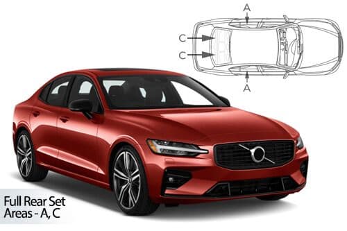 Häikäisysuojasarja Volvo S60, 4 ovinen (2018➟), Car Shades – CarShades