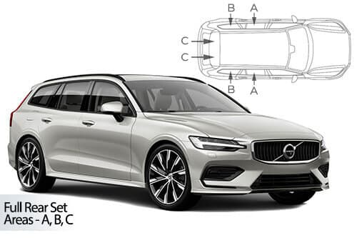 Häikäisysuojasarja Volvo V60, Farmari (2019➟), Car Shades – CarShades