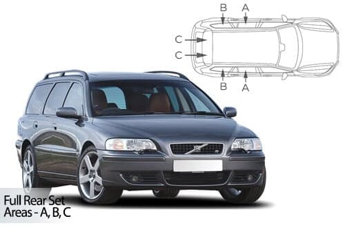 Häikäisysuojasarja Volvo V70, Farmari (2001-2007), Car Shades – CarShades