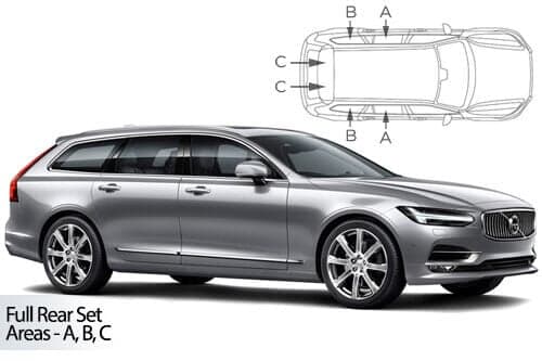 Häikäisysuojasarja Volvo V90, Farmari (2017➟), Car Shades – CarShades