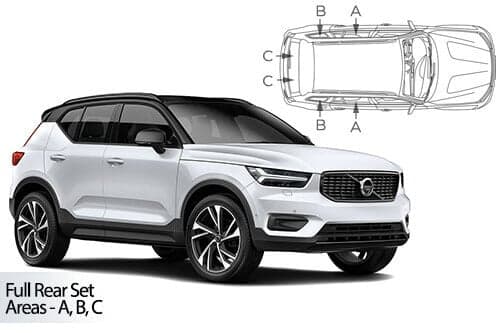 Häikäisysuojasarja Volvo XC40, 5 ovinen (2018➟), Car Shades – CarShades