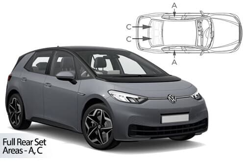 Häikäisysuojasarja Volkswagen ID.3 (2019➟), Car Shades – CarShades