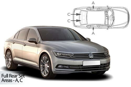 Häikäisysuojasarja Volkswagen Passat, 4-ovinen (2015➟), Car Shades – CarShades