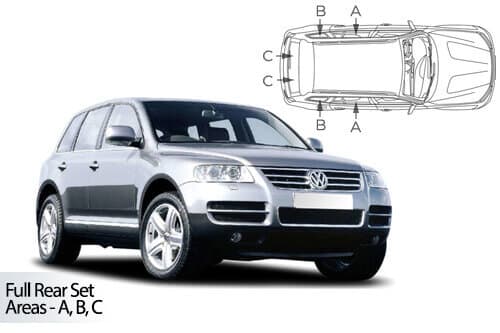 Häikäisysuojasarja Volkswagen Touareg, 5 ovinen (2003-2010), Car Shades – CarShades