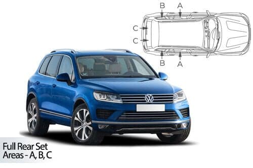 Häikäisysuojasarja Volkswagen Touareg, 5 ovinen (2010-2018), Car Shades – CarShades