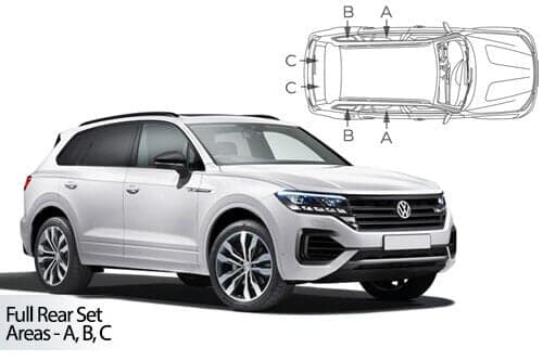 Häikäisysuojasarja Volkswagen Touareg, 5 ovinen (2018➟), Car Shades – CarShades