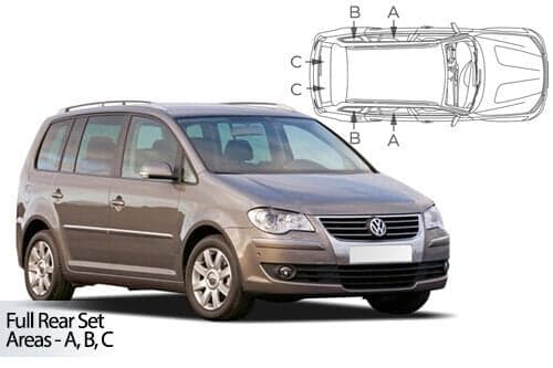 Häikäisysuojasarja Volkswagen Touran, 5 ovinen (2003-2010), Car Shades – CarShades