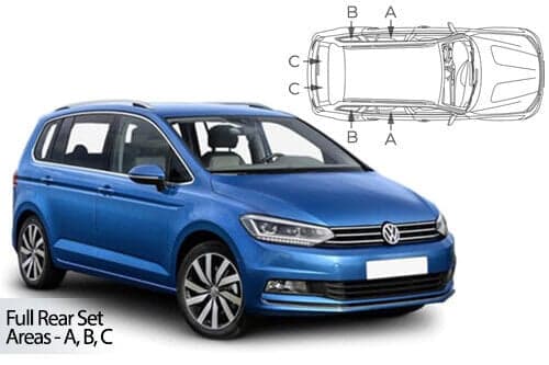 Häikäisysuojasarja Volkswagen Touran, 5 ovinen (2015➟), Car Shades – CarShades