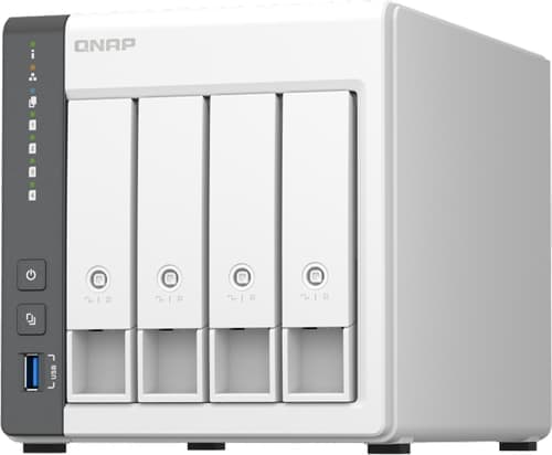 Qnap Ts-433 Nas Tower Arm Cortex-a55 4 Gb 0 Tb Qnap Qts Valkoinen – QNAP