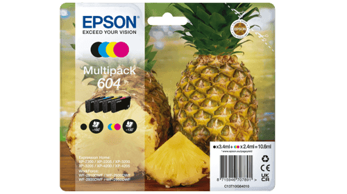 Epson Ink Multipack 604 (b/c/m/y) Total 10.6ml – Epson