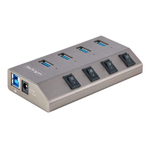 Startech Startech.com 5g4aibs-usb-hub-eu Keskitin Usb 3.2 Gen 1 (3.1 Gen 1) Type-b 5000 Mbit/s Harmaa – Startech