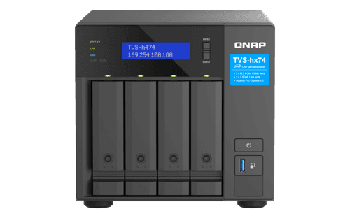Qnap Tvs-h474 Nas Tower Intel® Pentium® G7400 8 Gb Ddr4 0 Tb Quts Hero Musta – QNAP