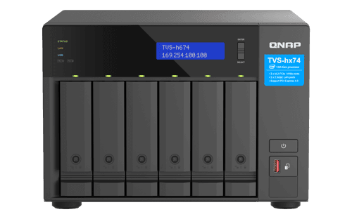 Qnap Tvs-h674 Nas Tower Intel® Core™ I5 I5-12400 32 Gb Ddr4 0 Tb Quts Hero Musta – QNAP