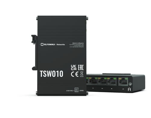 Teltonika Tsw010 5-port Industrial Din Rail Switch – Teltonika