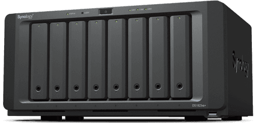 Synology Diskstation Ds1823xs+ Nas- Ja Tallennuspalvelimet Tower Ryzen Embedded V1780b 8 Gb Ddr4 0 Tb Diskstation Manager Musta – Synology