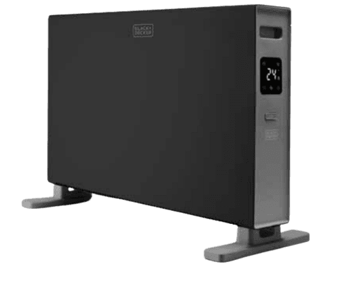 Black & Decker Konvektorielementti 2000 W Digitaalinen, Musta – Black & Decker