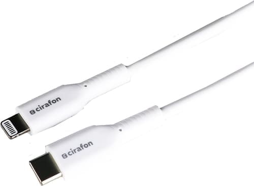 Cirafon Usb-c–lightning-pikalatauskaapeli – Iphonelle/ipadille 1m Valkoinen – Cirafon