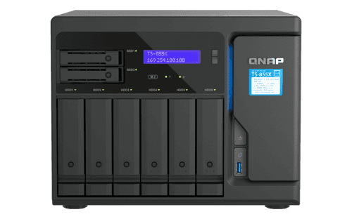 Qnap Ts-855x San Tower Intel Atom® C5125 8 Gb Ddr4 0 Tb Qnap Qts Musta – QNAP