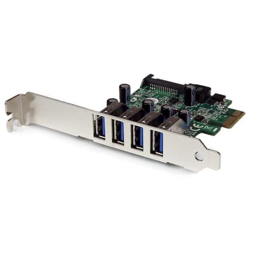 Startech 4 Port Pci Express Pcie Superspeed Usb 3.0 Controller Card Adapter With Sata Power – Startech