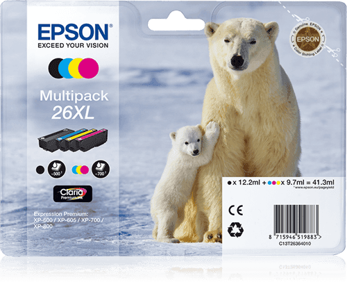 Epson Muste Monipakkaus 4-colors 26xl Claria Premium – Epson