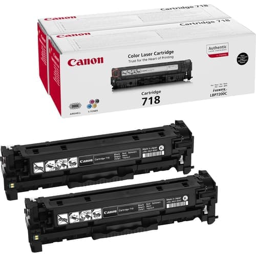 Canon Värikasetti Musta 3,4k Type 718 2-pack – Canon