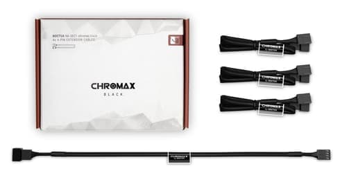 Noctua Na-sec1 Chromax Ext Cable 4x4-pin 30cm Black – Noctua